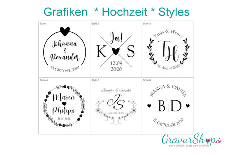 Grafiken Hochzeit Baumscheibe Styles