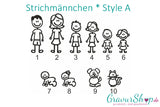 Auswahl Strichmännchen