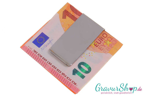 Geldscheinklammer 12 mit Gravur Bild 3
