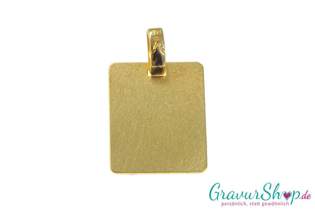 Goldanhänger 23 mit Gravur