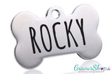 Hundemarke mit Gravur Knochen 10 silber Benny