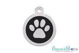 Hundemarke 21 S mit Gravur Schwarz