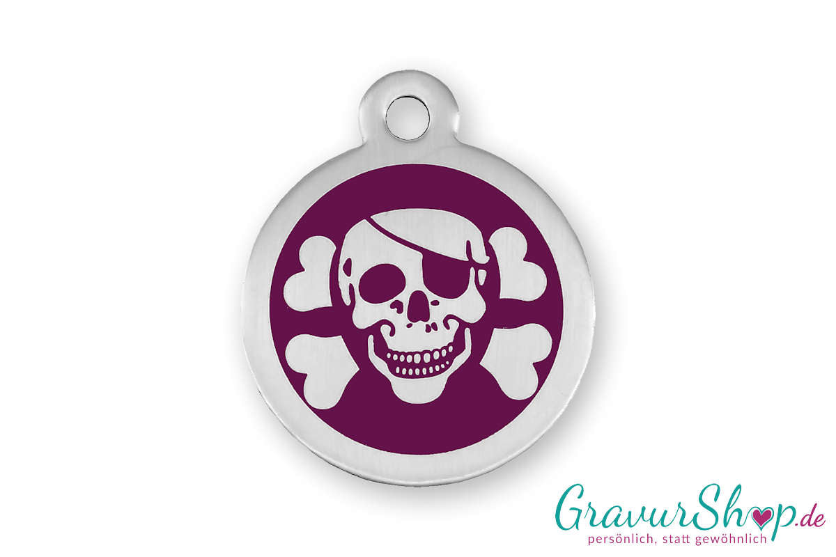 Hundemarke mit Gravur aus Edelstahl