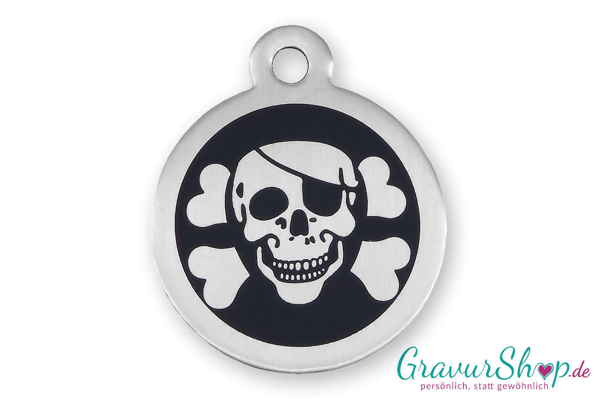 Hundemarke mit Gravur aus Edelstahl