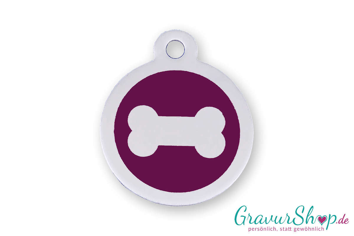 Hundemarke mit Gravur aus Edelstahl