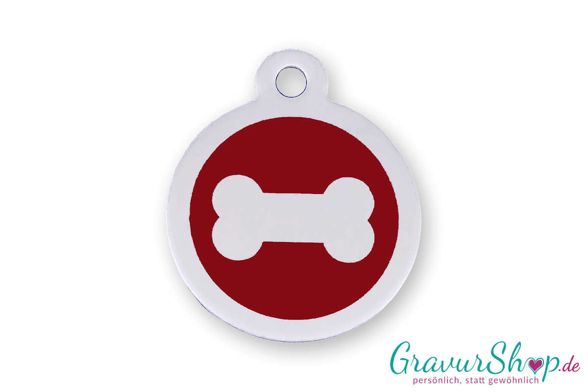 Hundemarke mit Gravur aus Edelstahl
