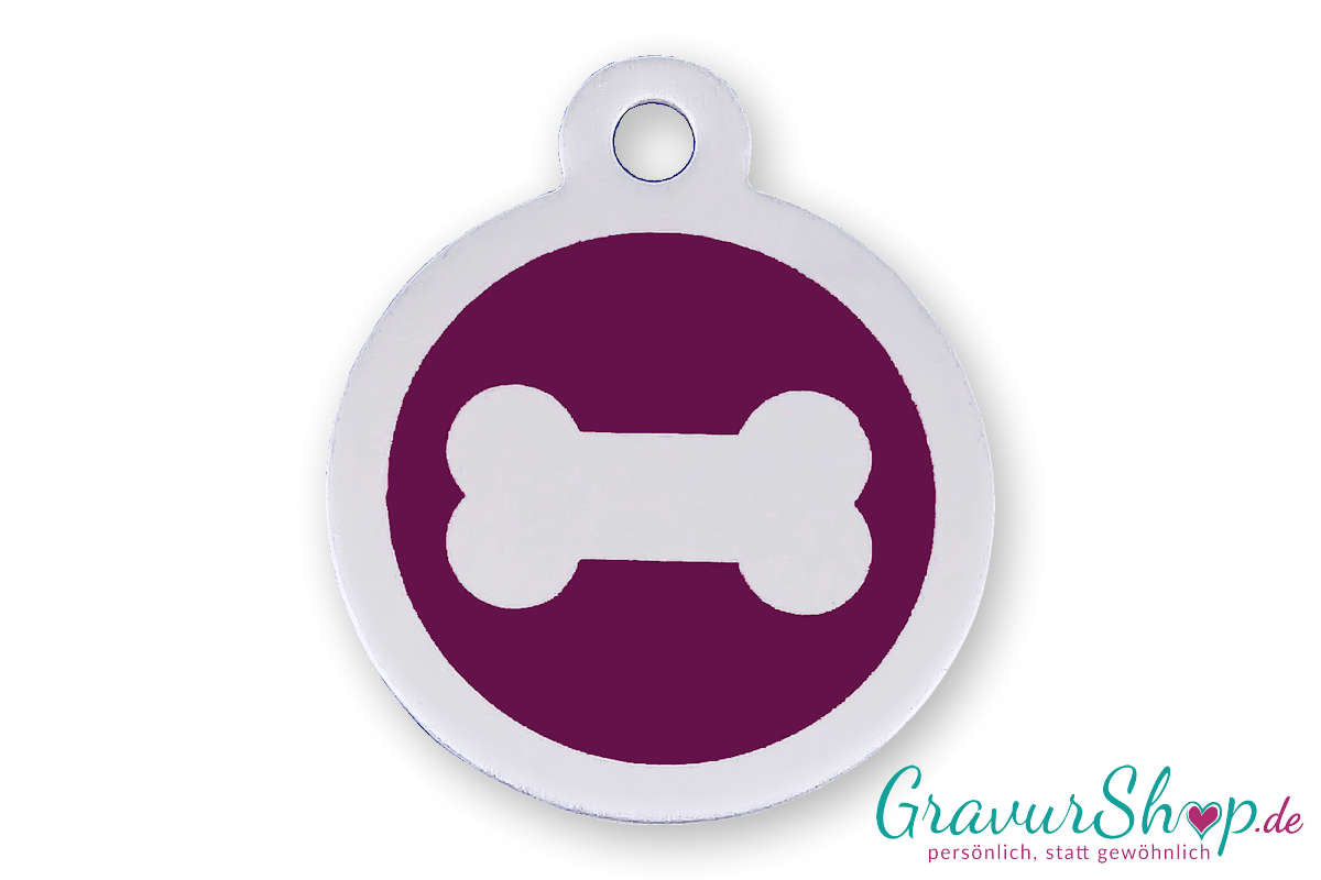 Hundemarke mit Gravur aus Edelstahl