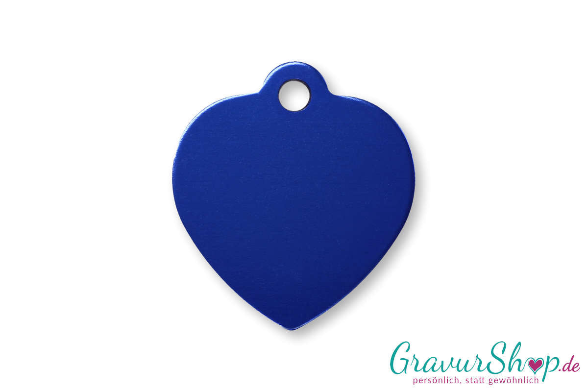 Katzenmarke 06 M mit Gravur Blau