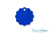 Katzenmarke 07 S mit Gravur Blau