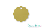 Katzenmarke 07 S mit Gravur Gold