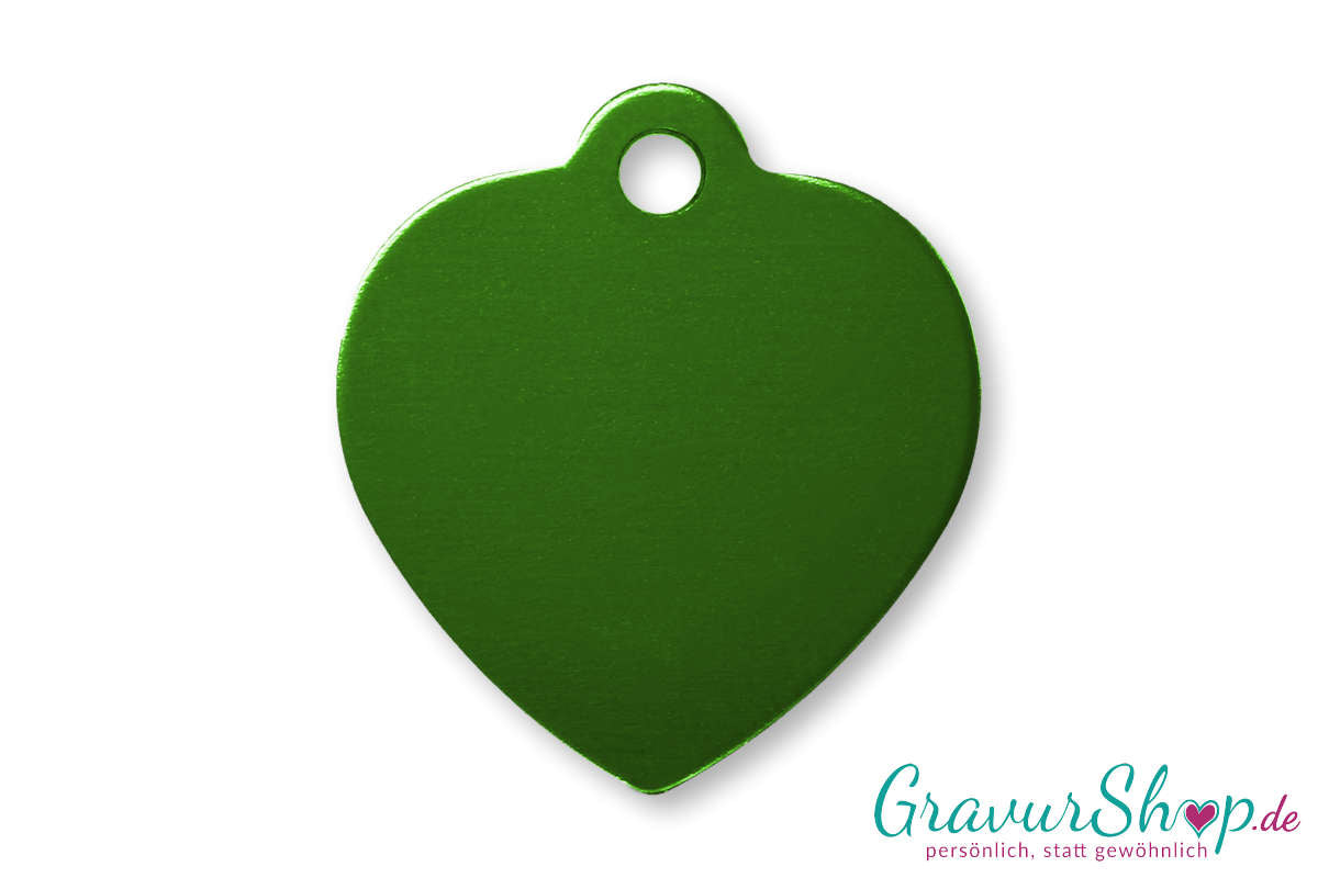Hundemarke 06 L mit Gravur Grün
