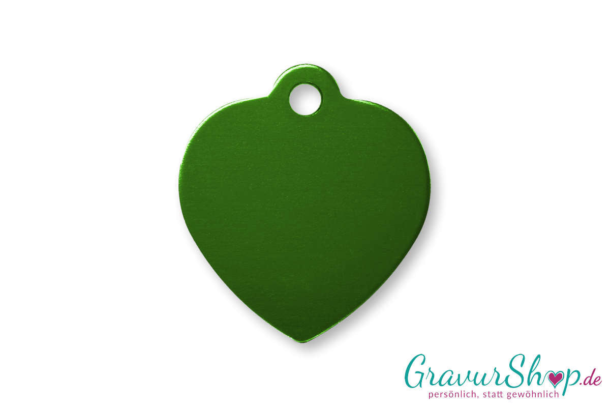 Katzenmarke 06 M mit Gravur Grün