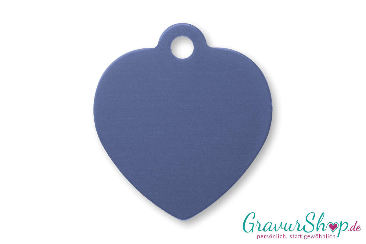 Hundemarke 06 L mit Gravur Hellblau