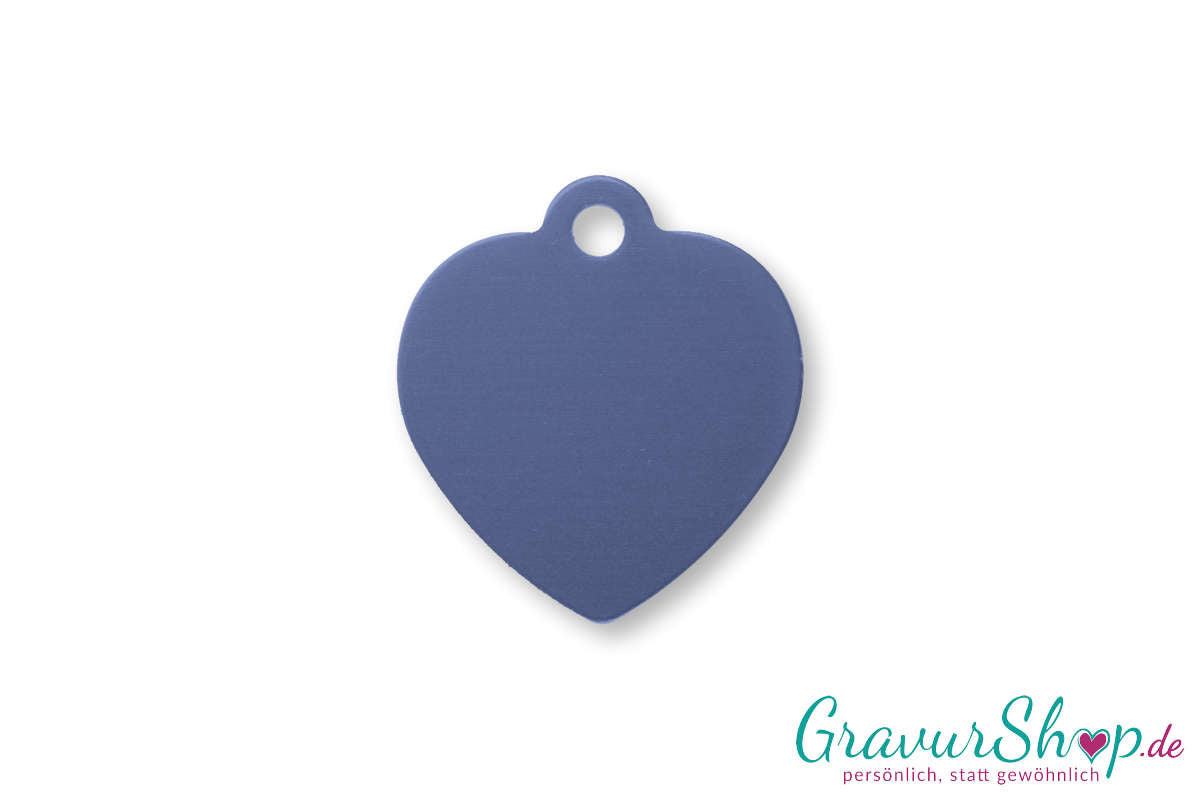 Hundemarke 06 S mit Gravur Hellblau
