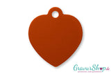 Hundemarke 06 L mit Gravur Orange