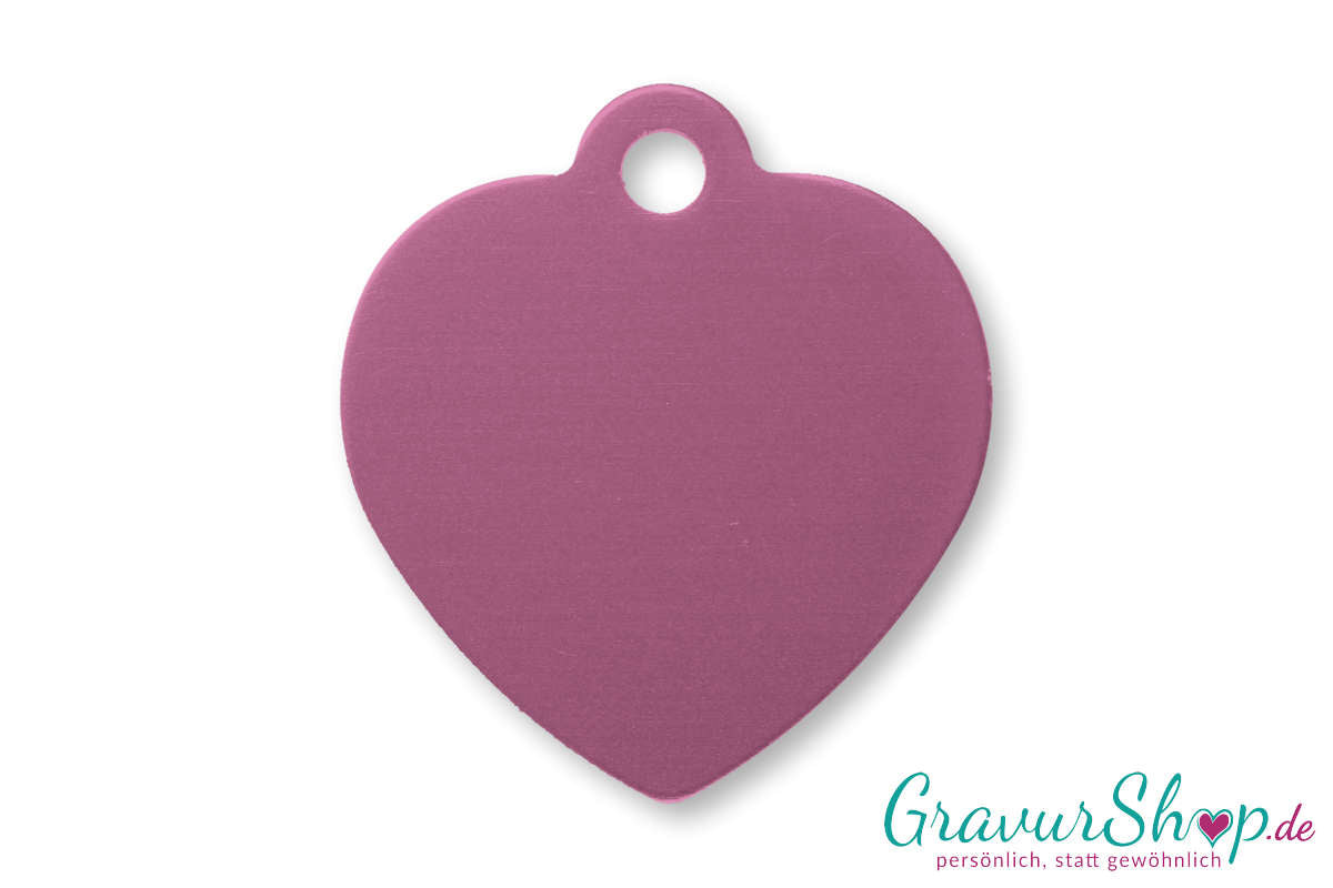Hundemarke 06 L mit Gravur Rosa