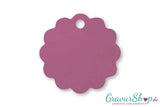 Hundemarke 07 M mit Gravur Rosa