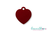 Hundemarke 06 S mit Gravur Rot