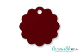 Hundemarke 07 M mit Gravur Rot