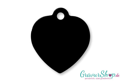 Hundemarke 06 L mit Gravur Schwarz