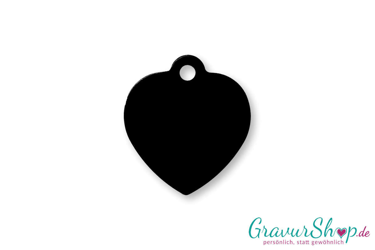 Hundemarke 06 S mit Gravur Schwarz
