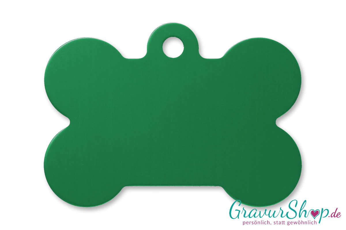 Hundemarke 03 L Grün