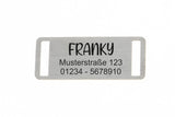 Katzenmarke mit Gravur 28 S - Muster Franky