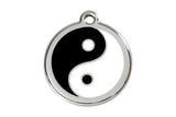 Katzenmarke mit Gravur Red Dingo Ying & Yang