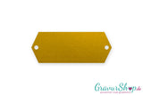 Klingelschild Typ C 57 x 22 mm mit Gravur gold matt