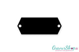 Klingelschild Typ C 57 x 22 mm mit Gravur schwarz