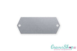 Klingelschild Typ C 57 x 22 mm mit Gravur silber matt
