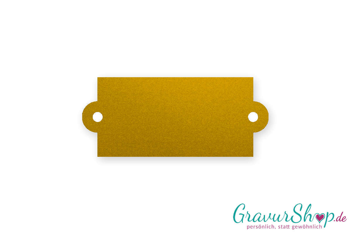 Klingelschild Typ K mit Gravur gold matt