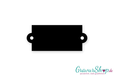 Klingelschild Typ K mit Gravur schwarz