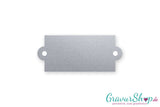 Klingelschild Typ K mit Gravur silber matt