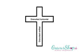 Kreuze mit Gravur - Gravurausrichtung GravurShop