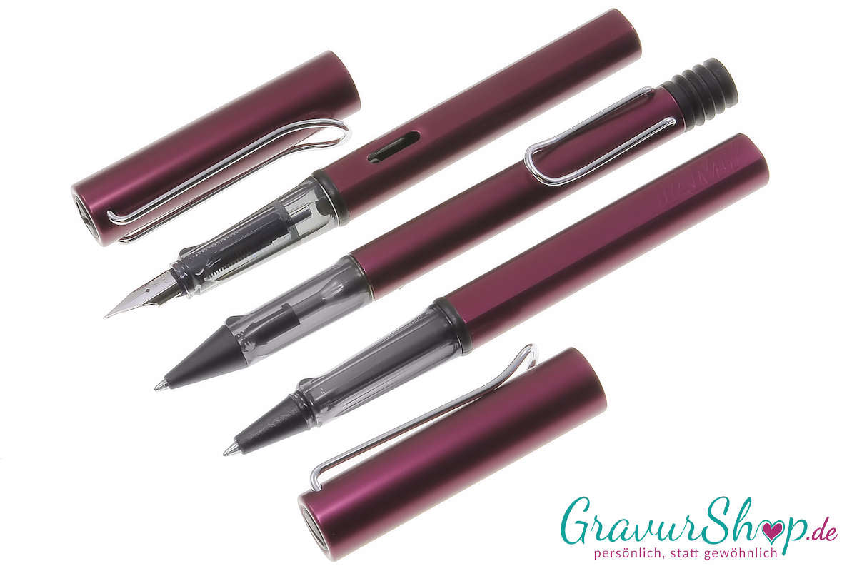 LAMY AL-star Purple, Schreibset – gratis graviert