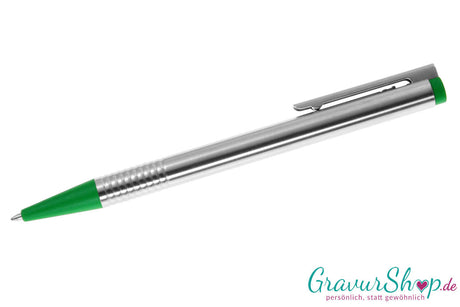 LAMY logo Kugelschreiber silber grün