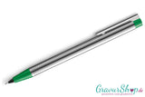 LAMY LOGO Druckbleistift Silber / gruen mit Lasergravur