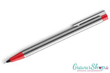 LAMY LOGO Druckbleistift Silber / rot mit Lasergravur