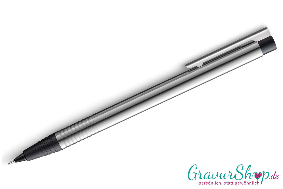 LAMY  Druckbleistift Silber / schwarz mit Gravur