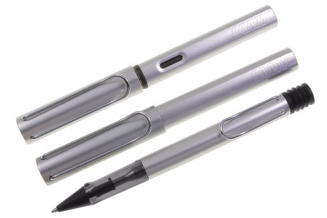 LAMY AL star 3er Set Füller-Kuli-Tintenroller whitesilver mit Lasergravur