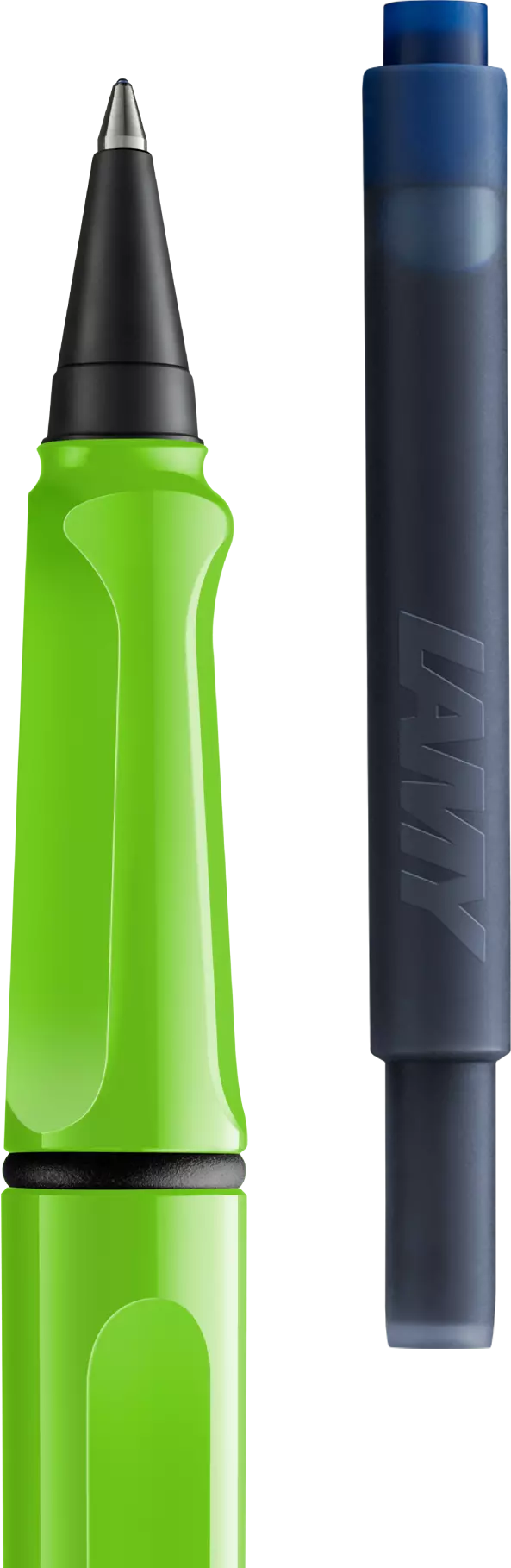 LAMY Safari roll-ink - Green | Personalisiert mit Gravur | Tintenpatronenroller