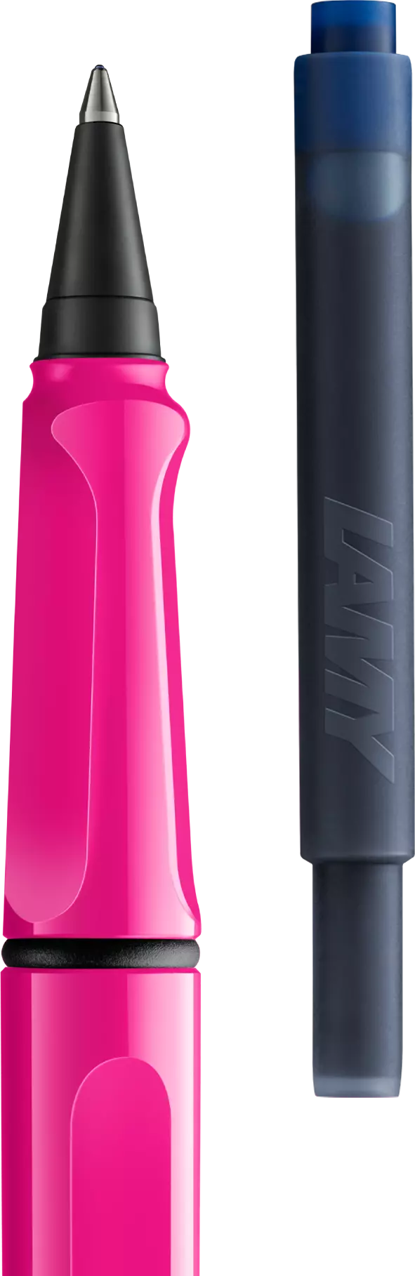 LAMY Safari roll-ink - Pink | Personalisiert mit Gravur | Tintenpatronenroller