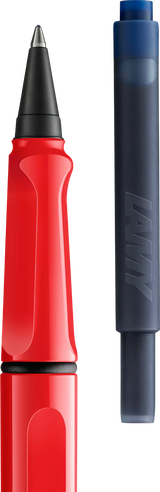 LAMY Safari roll-ink - Red | kostenlos personalisiert | Tintenpatronenroller