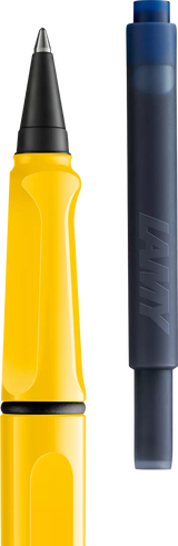 LAMY Safari roll-ink - Yellow | Personalisiert mit Gravur | Tintenpatronenroller