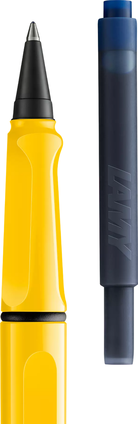 LAMY Safari roll-ink - Yellow | Personalisiert mit Gravur | Tintenpatronenroller