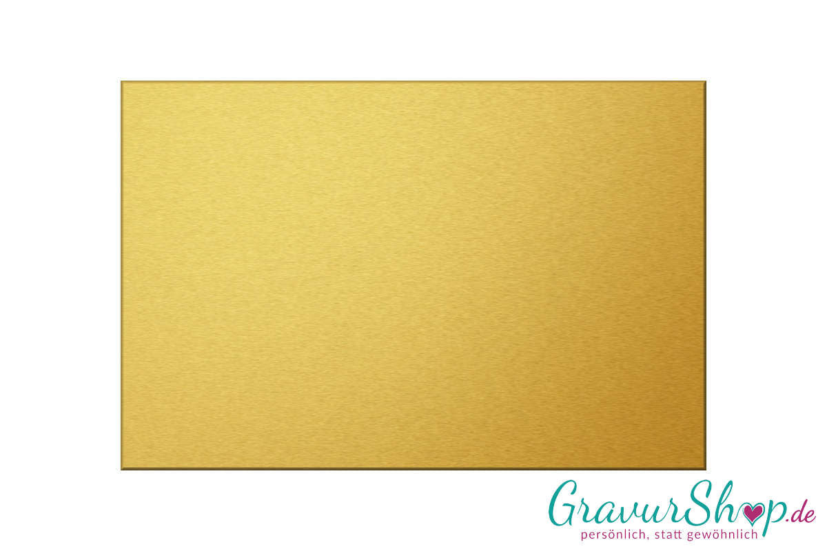 Messingschild 150 x 100 mm selbstklebend mit Gravur