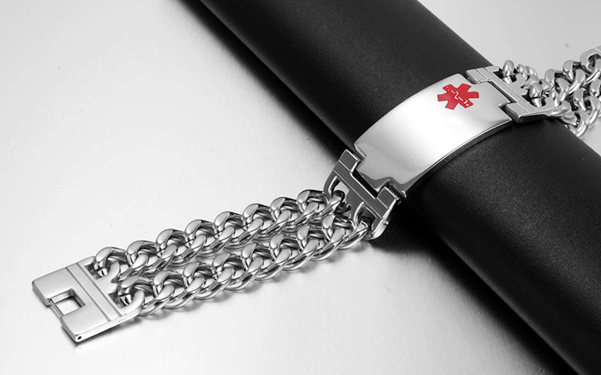 Notfallarmband 12 mit Gravur