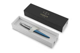 Parker Jotter Kugelschreiber Waterloo Blue mit deiner Wunschgravur im Etui