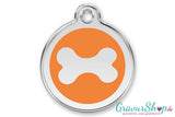 Hundemarke 14 L mit Gravur Orange